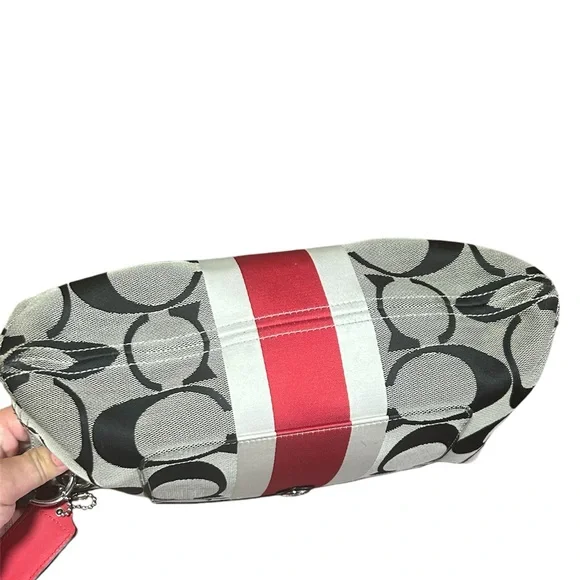 Coach Signature with Stripe shoulder / crossbody bag - Picture 7 of 14